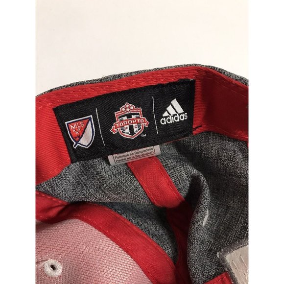 Toronto FC Soccer Women's Red Gray with Lace Adjustable Adidas Hat - Picture 8 of 8